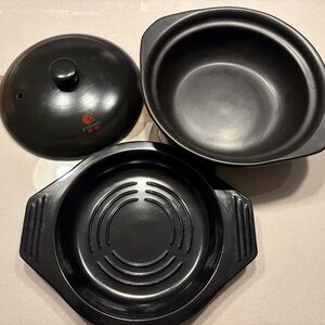 Clay Pot 3-Piece Set (600ml)